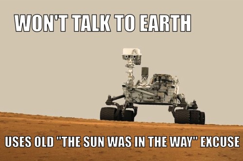 I realize Mars is in solar conjunction right now, but would...
