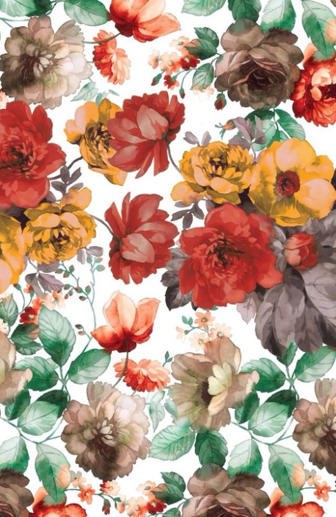 floral wallpaper on Tumblr