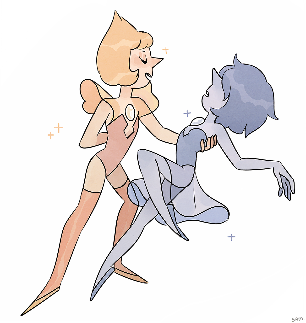 Yellow and Blue pearl doodles 💙💛