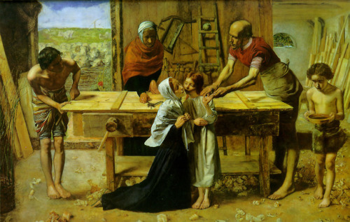 artist-millais:Christ in the House of His Parents, John...