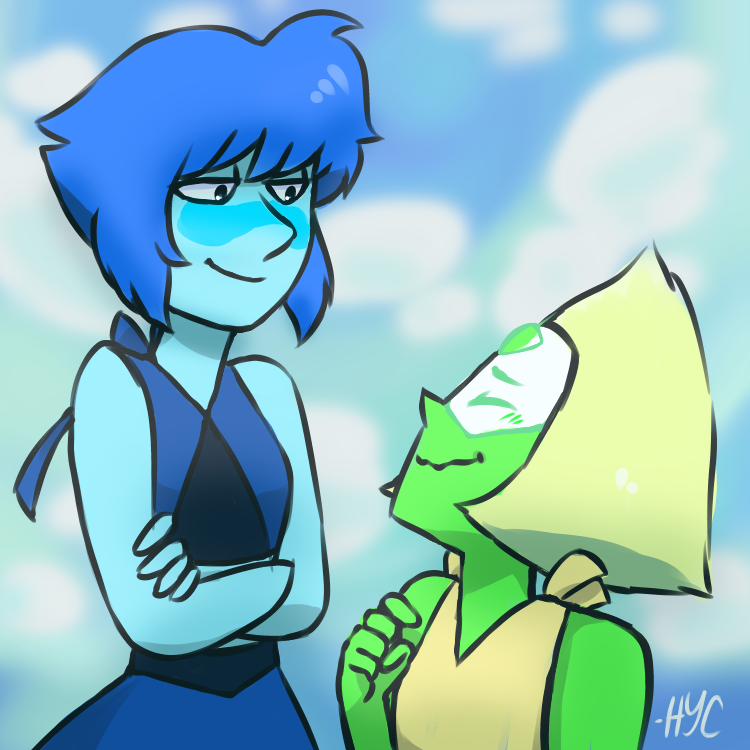 you guys really like lapidot, have some more! god i really love peridot’s yellow dress