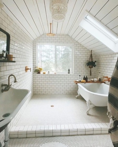 oldfarmhouse:This master bath design is very similar to...