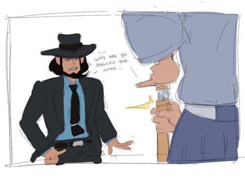 paunchsalazar - some nonsensical 2-panel Lupin comics from...