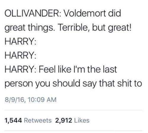 thebestoftumbling - Harry Potter tweets always make me smile.