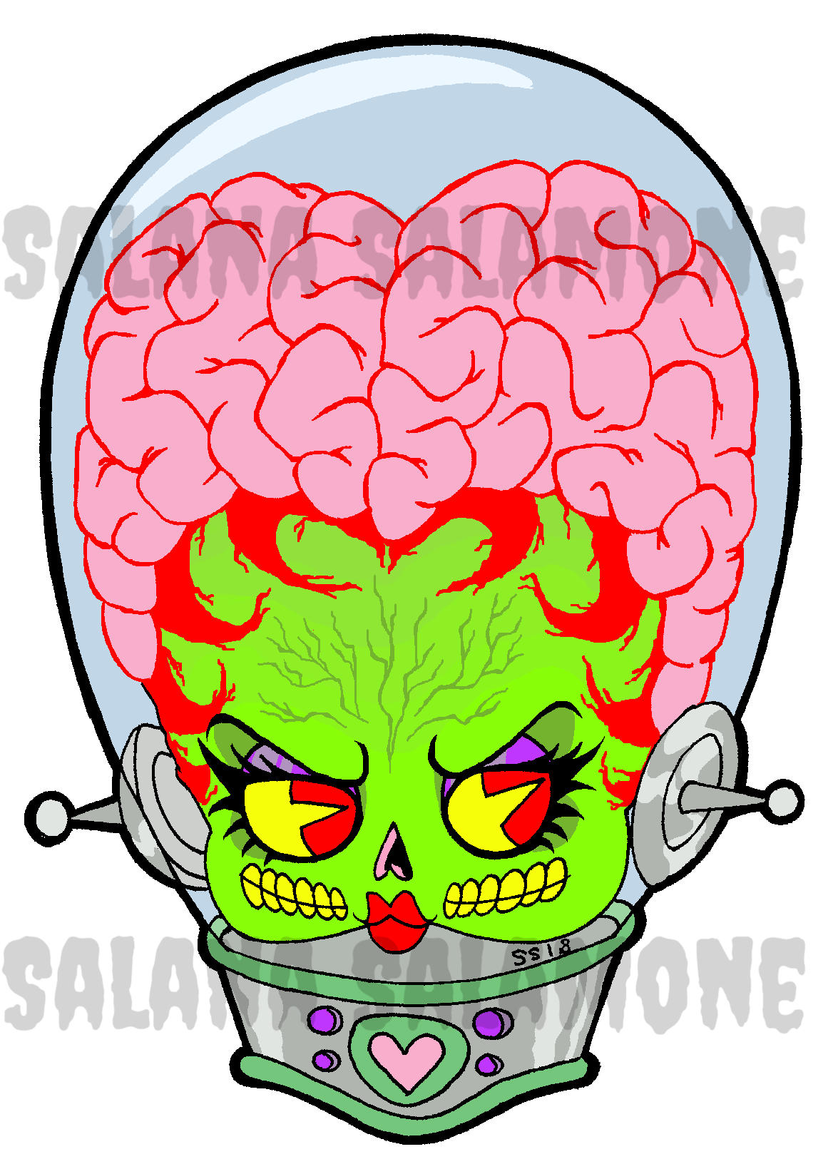 Mars Attacks Betty, by Salana Salamone Available as a t shirt and more at my teepublic — Immediately post your art to a topic and get feedback. Join our new community, EatSleepDraw Studio, today!