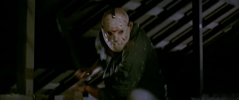 Image result for friday the 13th part 3 gif