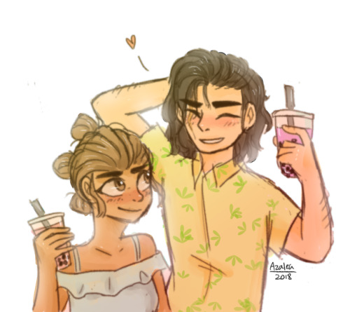 local couple gets some boba