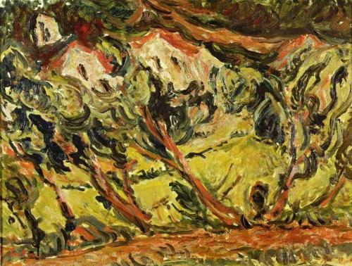 expressionism-art - Ceret Landscape, 1919, Chaim SoutineMedium - ...