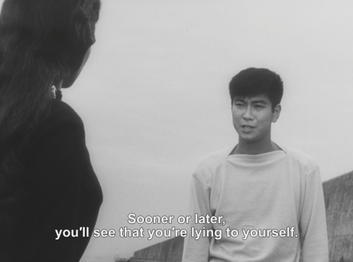 oldfilmsflicker:I Am Waiting, 1957 (dir. Koreyoshi Kurahara)