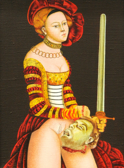 jareckiworld:Wilhelm Shenrok  -  Judith   (oil on canvas, 2005)
