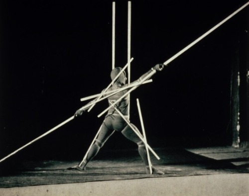 magictransistor - Oskar Schlemmer. Stick Dance, Figure in Space...