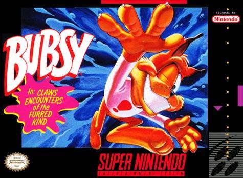 Box art comparison (JP/US/EU): Bubsy in: Claws Encounters of the...