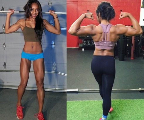 beforeafterfemalemuscle - Qimmah Russo
