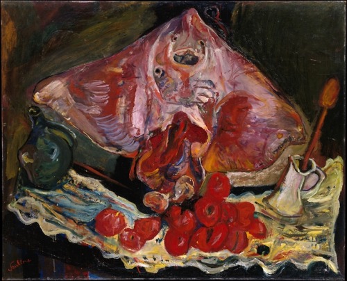 expressionism-art - Still Life with Rayfish, 1924, Chaim Soutine