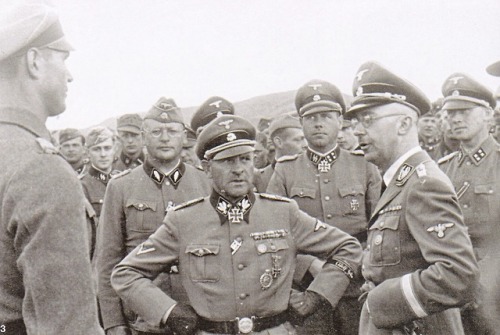 vaguedacier - Gerd Pleiss (far left) receives the Knight’s Cross,...
