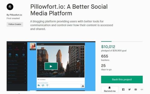 pillowfort-io - Pillowfort.io’s Kickstarter is officially 25%...