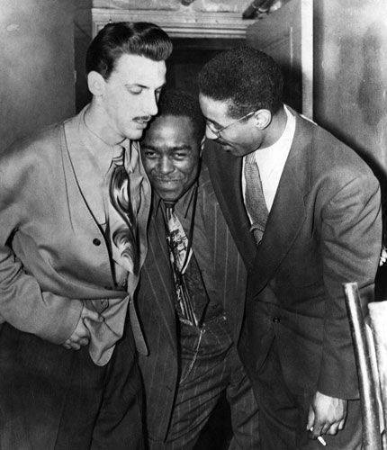 rjt4 - Charlie Parker with Dean Benedetti (left)and Max Roach...