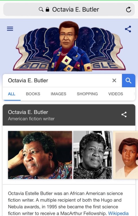 goldensweetcheeks - sauvamente - Happy birthday to Octavia Butler...