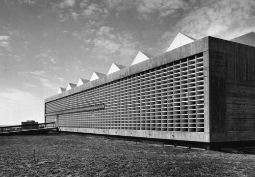 germanpostwarmodern - South facade of the Central Library (1957)...