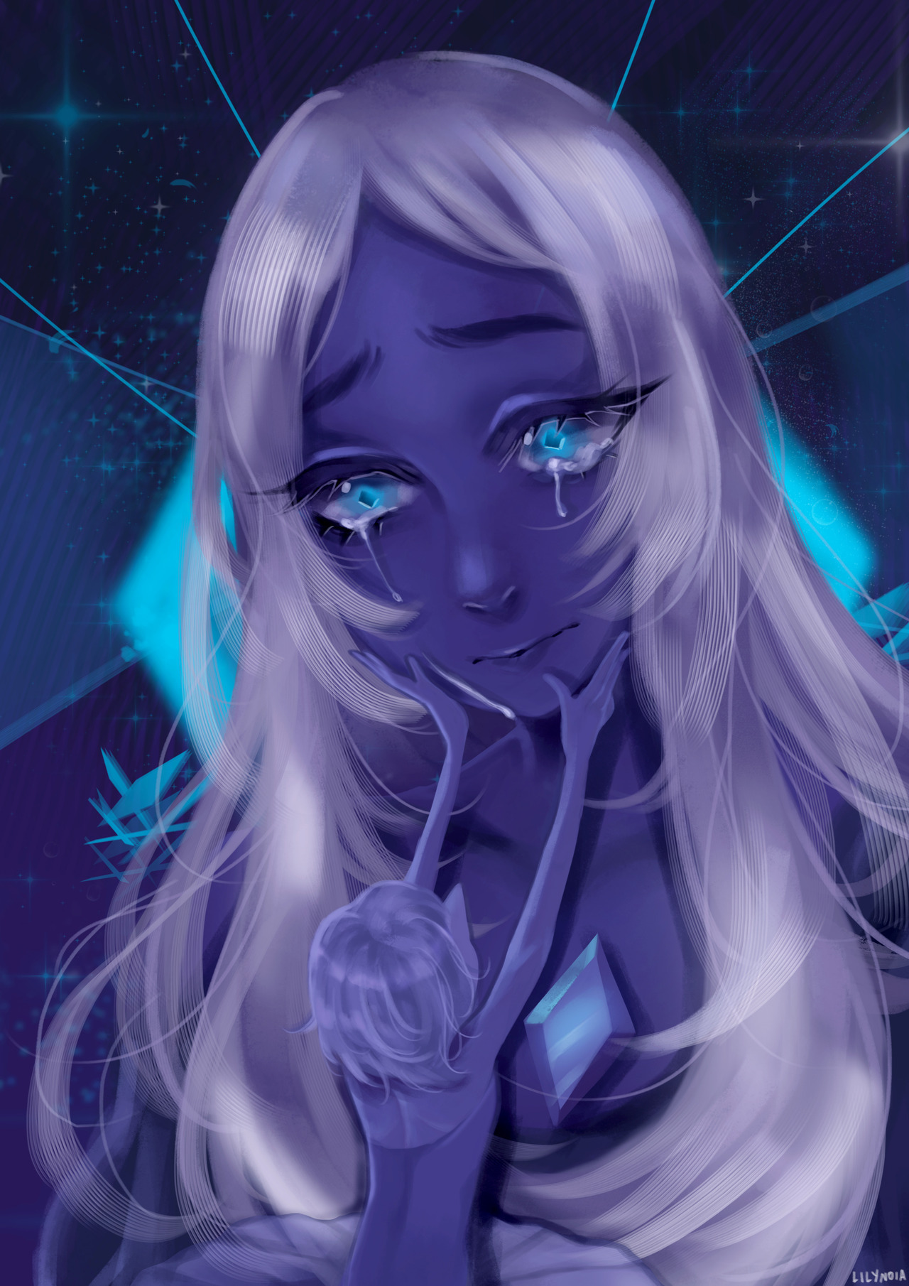 “Please don’t cry my Diamond.”