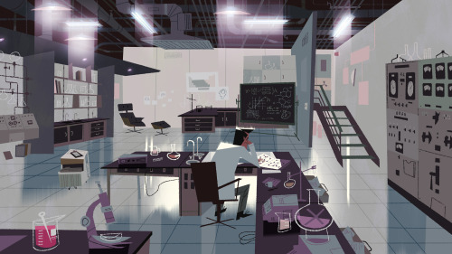 kevindart - The Professor’s Lab - Backgrounds from the Powerpuff...