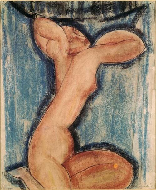expressionism-art - Caryatid, Amedeo ModiglianiMedium - ...