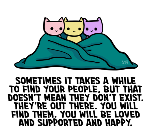 positivedoodles - 3 different colored cats with a teal blanket...