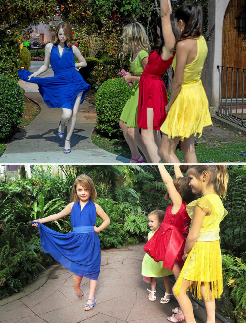 sixpenceee - Three little sisters recreate movie scenes with...