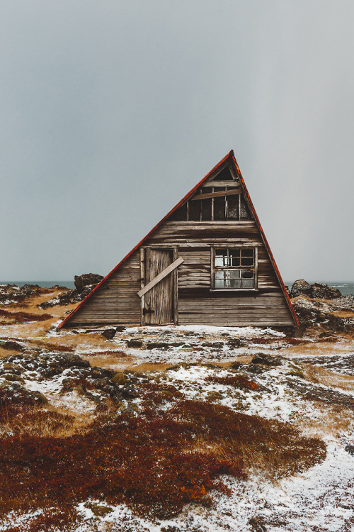 Abandoned A-frame somewhere in Iceland. The A is for...