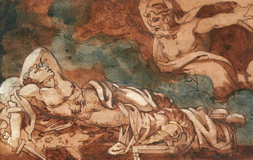 artist-gericault - The Dream of Aeneas, Theodore Gericault