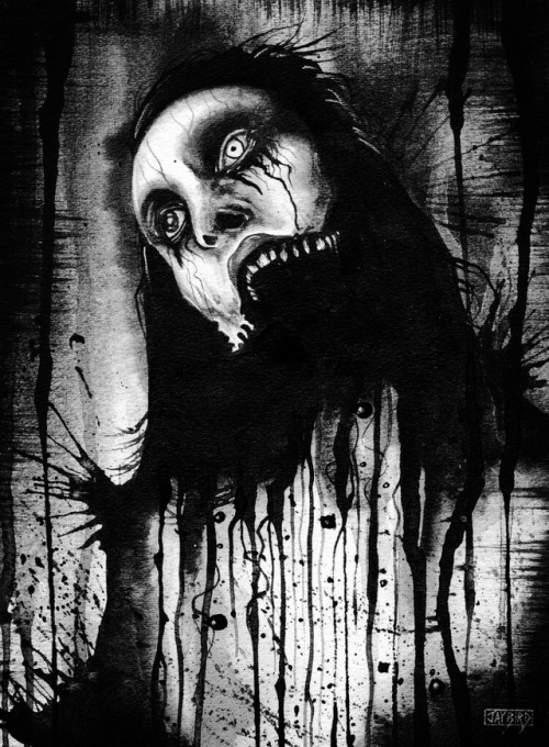 fleshmaid3n:Horror Art by Jay-Allen-Hansen.