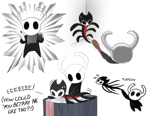 rainbowchromatic - Some Hollow Knight related sketches of the...