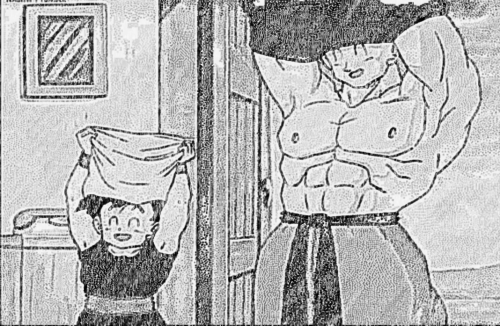 Goku muscle up