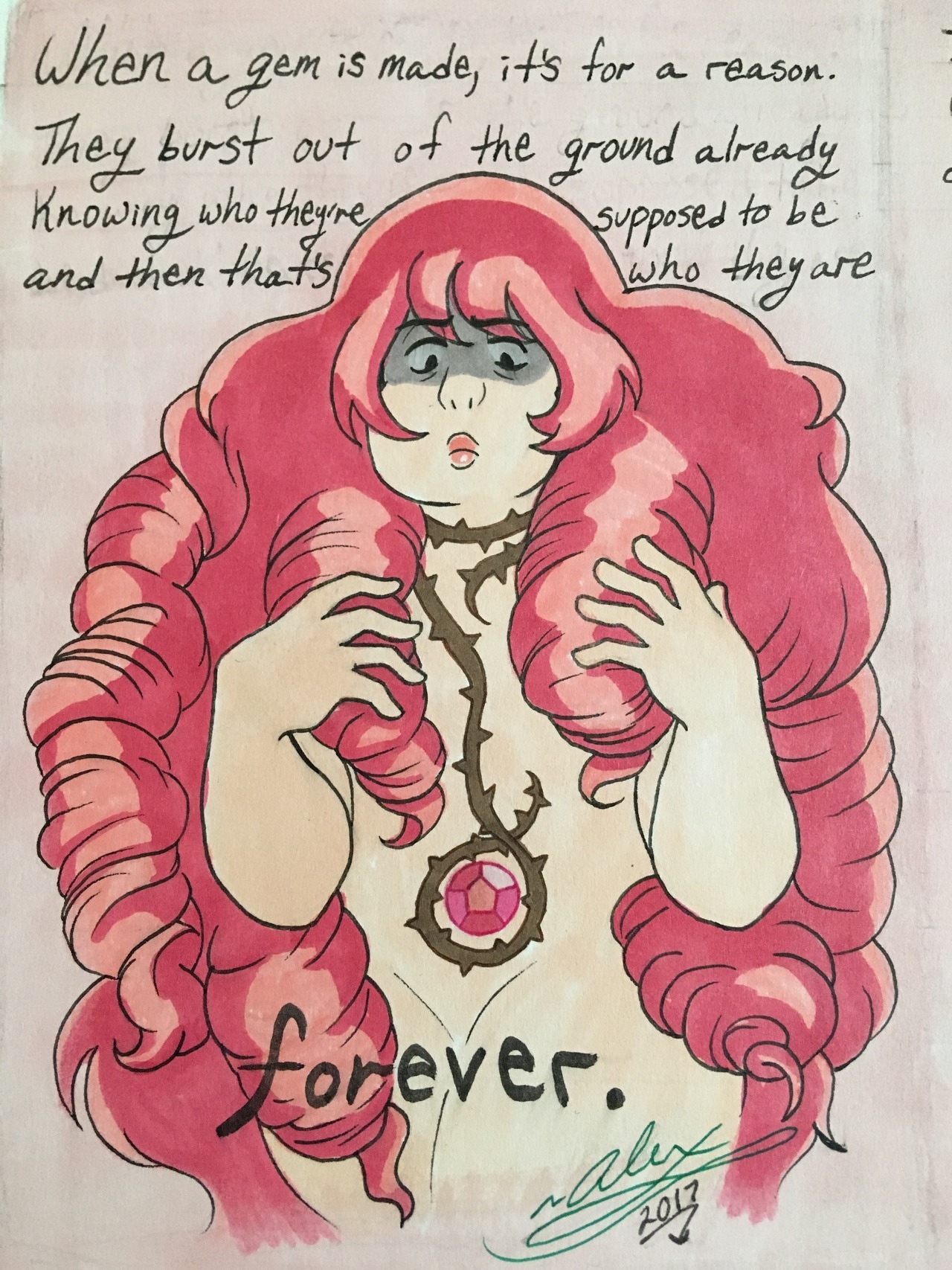 Feeling bound by your role/past/heritage. I think Rose is covered enough but if anyone feels like I should tag this let me know and I will. Steven Universe © Rebecca Sugar Art © @wicked-ghoul