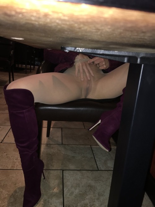 greypantyhose - Out for dinner with mom and my girlfriend  when...