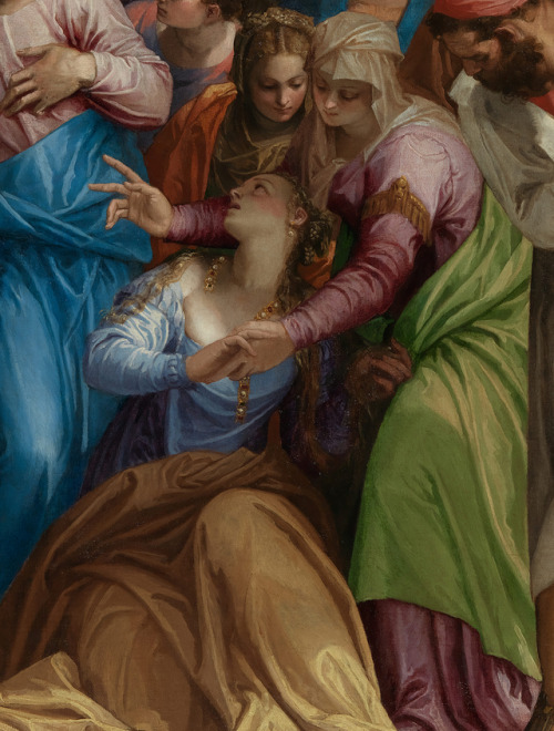 wonderwarhol:Detail of The Conversion of Mary Magdalene, 1548,...