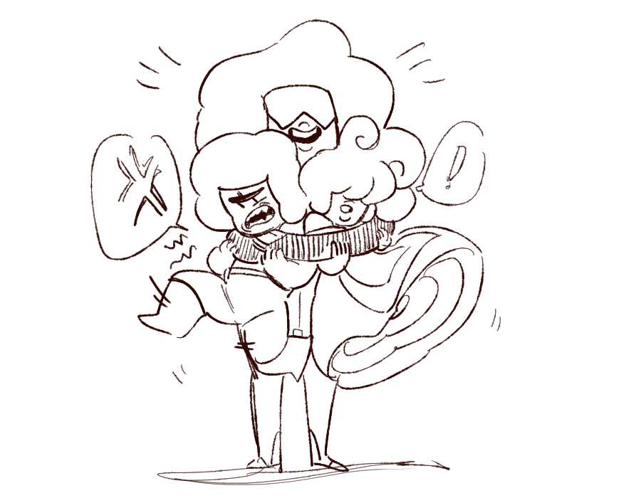 AU where everything is the same but hessonite is a garnet fusion
