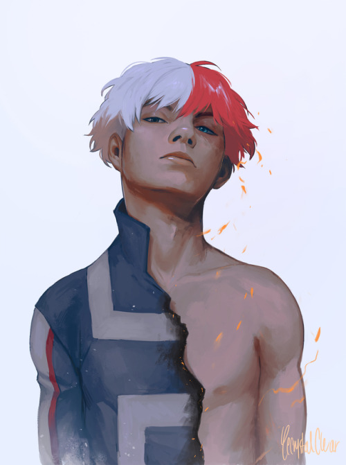 cccrystalclear - Finished painting of Todoroki. Had real fun...