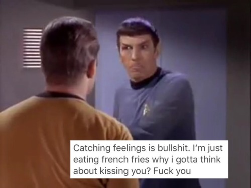 victorian-sexstache - Jim - *gay thirst*Spock - *gay angst*space...