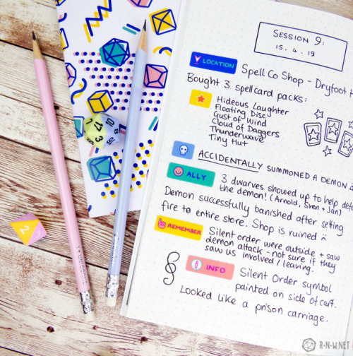r-n-w:r-n-w: ✨Player Notes in collab with Paola’s Pixels...