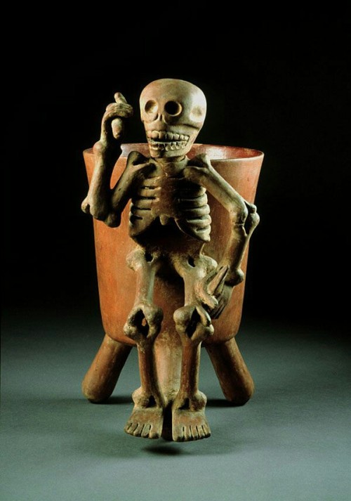 palingenesis144 - Ceramic drinking vessel with God of Death...