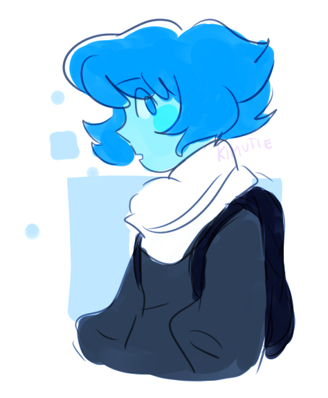 i was going to finish my hw but. i drew lapis in my clothes instead