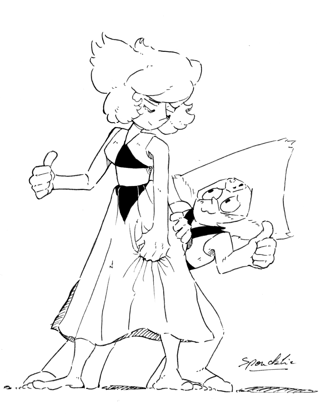 My ultimate Lapidot kink is Peridot cheering up Lapis.(jk they need to kiss)