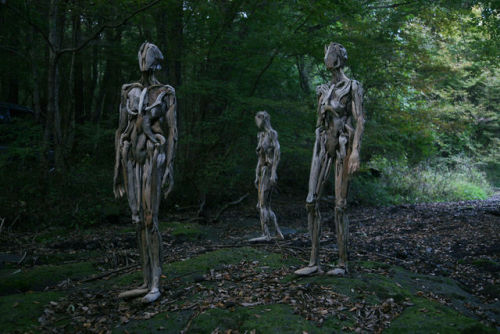 culturenlifestyle - Hauntingly Beautiful Driftwood Sculptures...