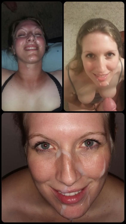 marriedcouple07 - Pictures from every facial my wife has taken...