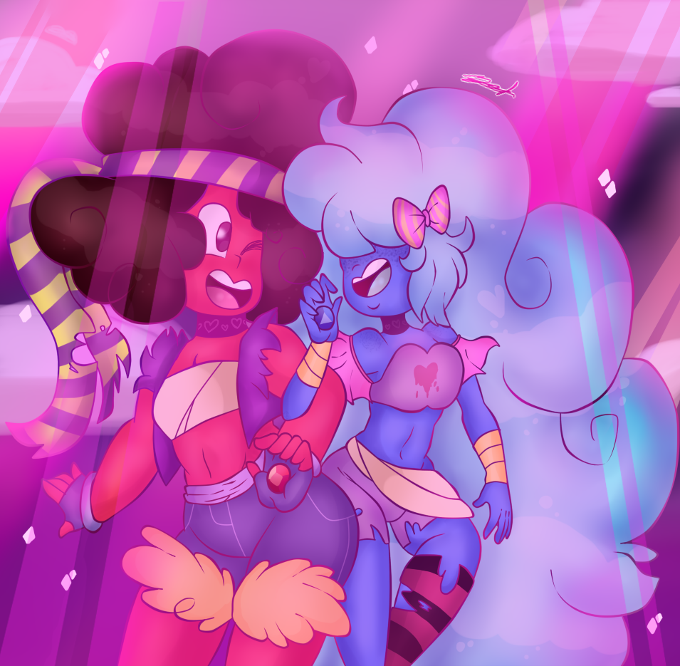~Ruby and Sapphire~I am so proud of how this came out,so I hope you like it~