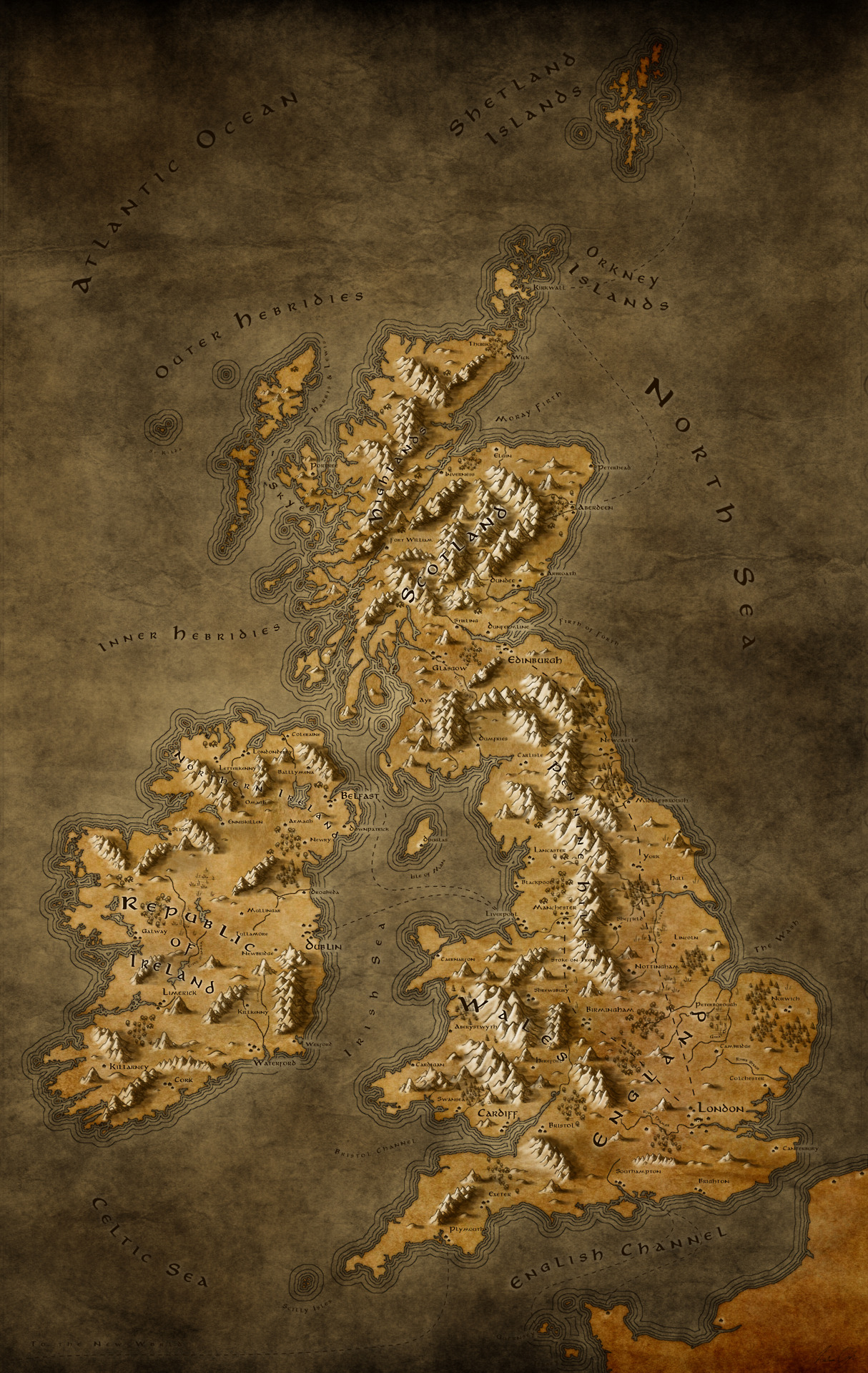 Callum Ogden | Map of the United Kingdom and Republic of Ireland...1214 x 1920