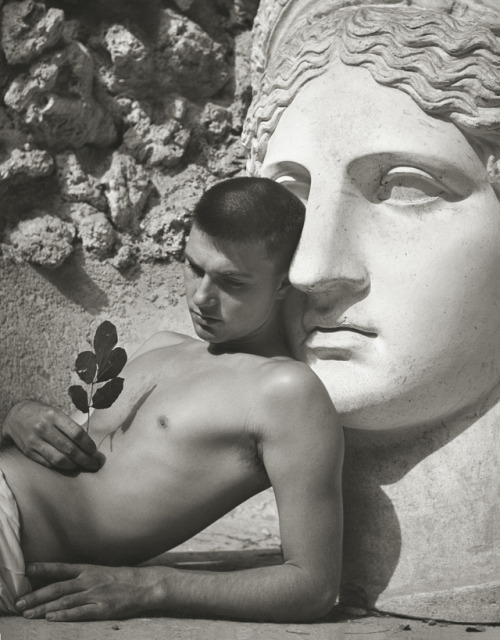 tomakeyounervous - Youth and Roman bust, 1949ph. Herbert List