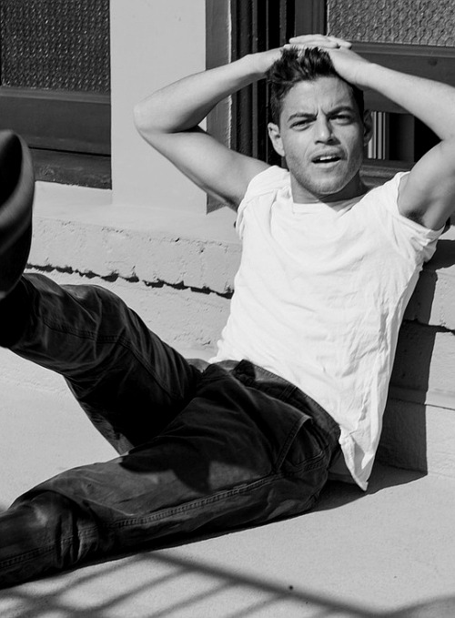 alecs:Rami Malek photographed by the Riker Brothers