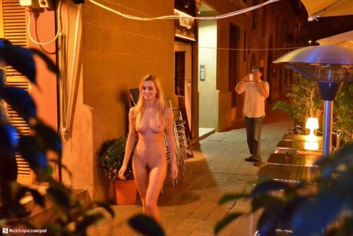 happynakedchristian - Enjoying an evening stroll without the...